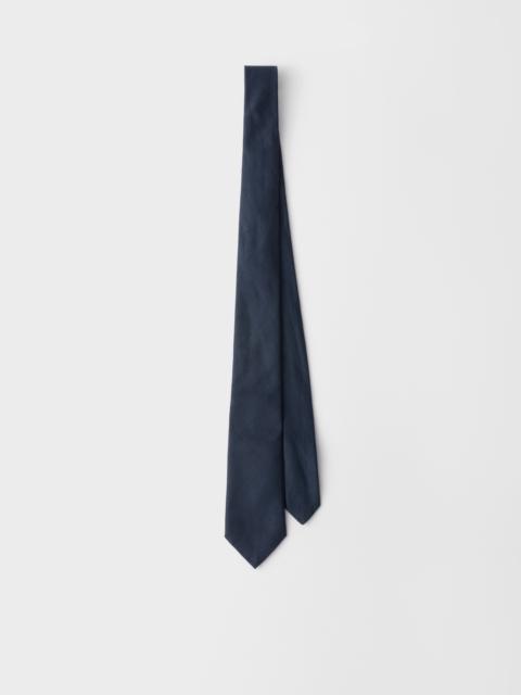Silk and linen tie