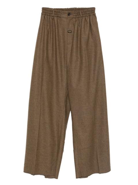 wide leg tailored trousers