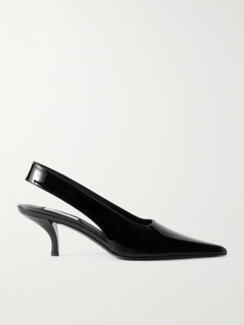 Patent-leather Slingback Pumps