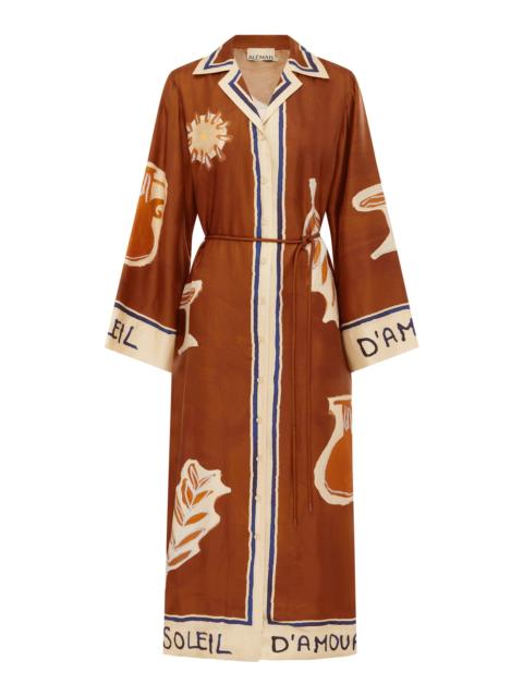 Soleil D'Amour Silk Shirtdress