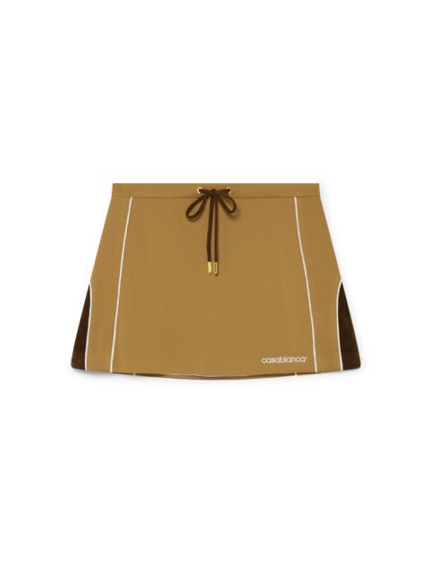 Chenille Panelled Mini Skirt | Casablanca Paris