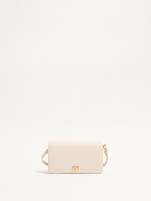VLOGO SIGNATURE MINI SHOULDER BAG IN GRAINY CALFSKIN
