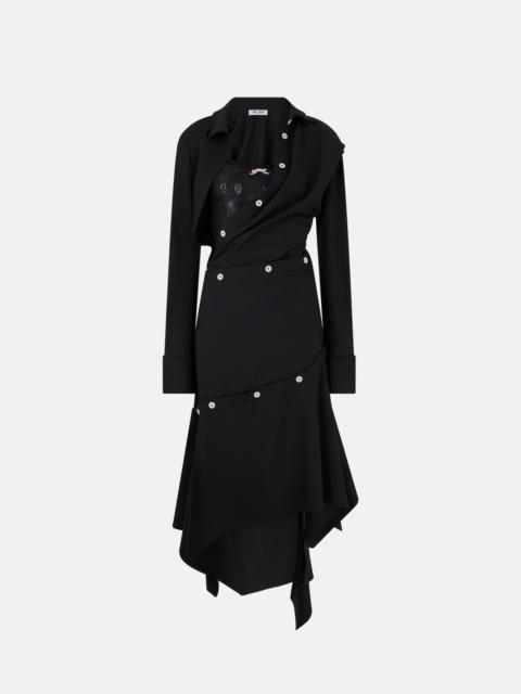 BLACK MIDI DRESS