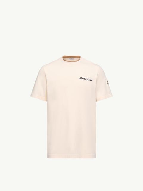 Embroidered Logo Cotton T-Shirt