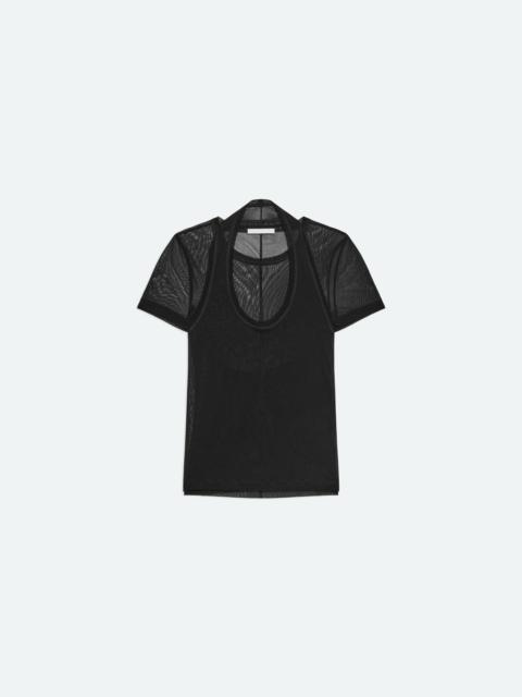 LAYERED MESH TEE