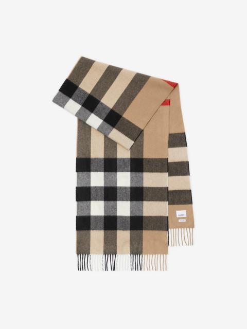 Check Cashmere Scarf