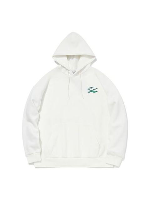 Li-Ning Sports Fashion Series Loose Pullover Hoodie 'White' AWDQB38-2