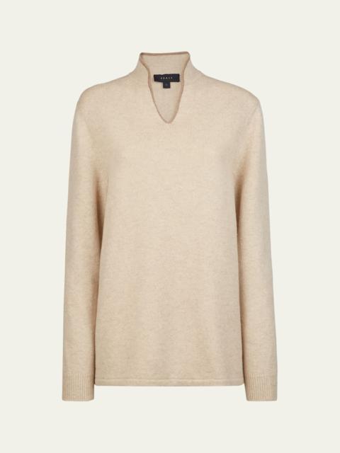 Men's Ellen Pull Cashmere V-Neck Sweater