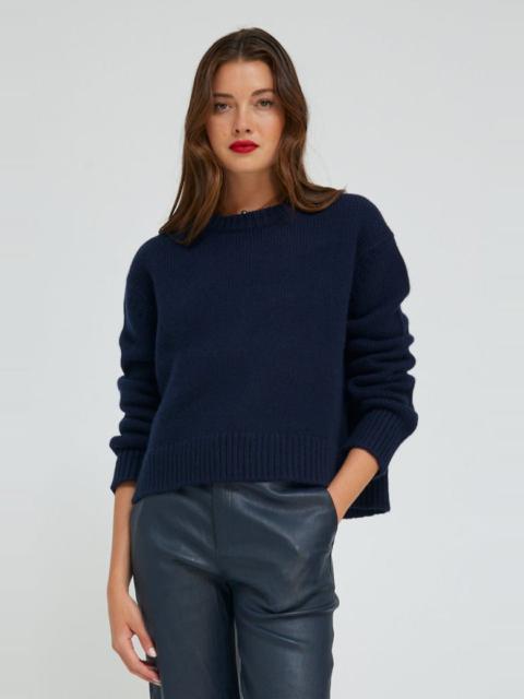 NAVY HEAVY CASHMERE SWEATER