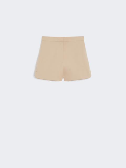 ORBITA Double-faced cotton canvas shorts