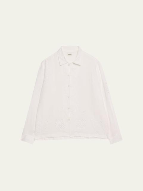 Belvoir Lace Linen Shirt