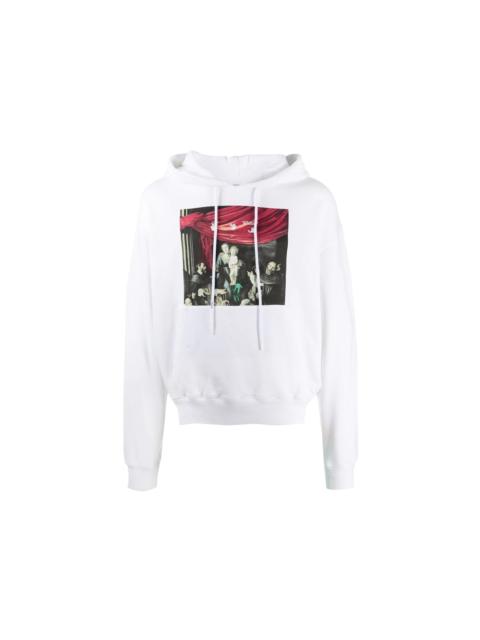 OFF-WHITE Oversize fit Caravaggio Painting Hoodie White/Black