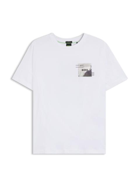 RELAXED-FIT T-SHIRT WITH DECORATIVE REFLECTIVE ACCENTS
