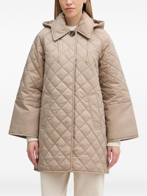 Cara quilted hooded coat