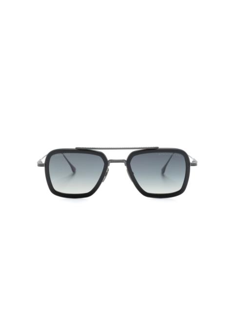 square-frame gradient-lenses sunglasses
