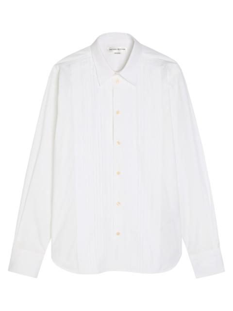 Victoria Beckham Pintuck Cotton-poplin Shirt