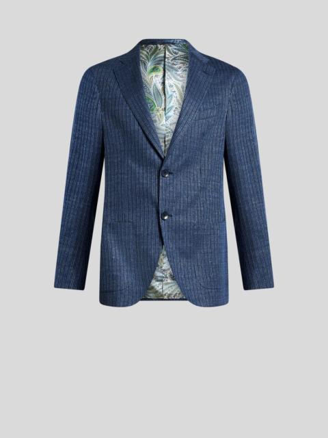 LINEN-BLEND JERSEY BLAZER