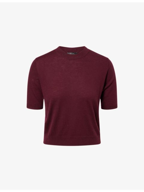 Marea Short-Sleeves Wool And Cashmere Top
