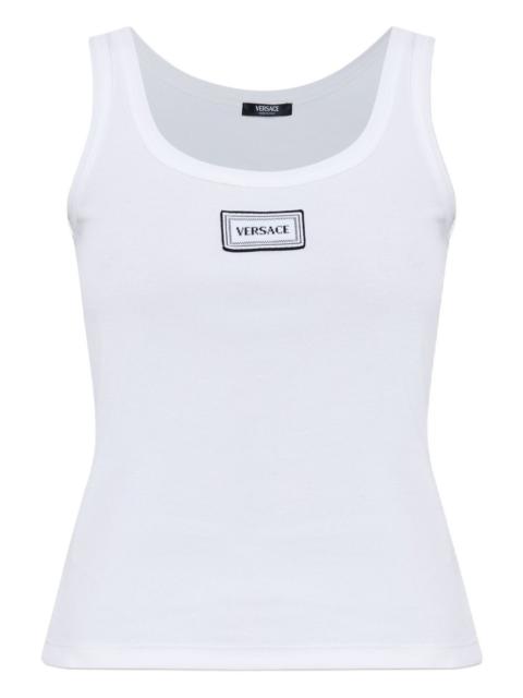 logo-embroidered top