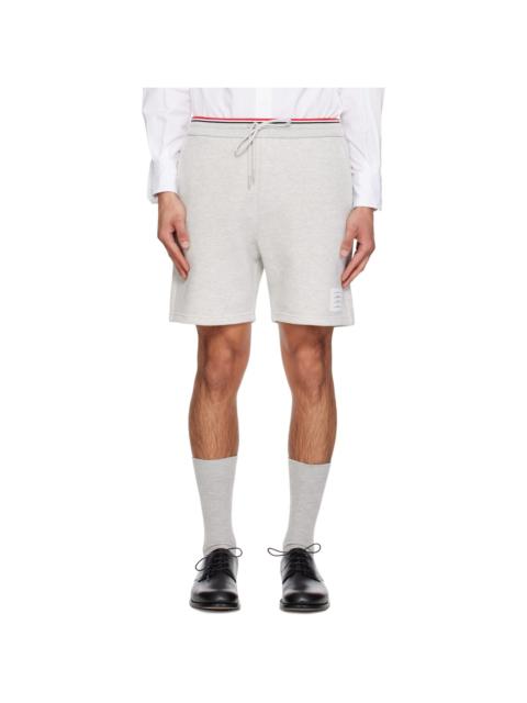 Gray Pique Loopback Sweat Shorts