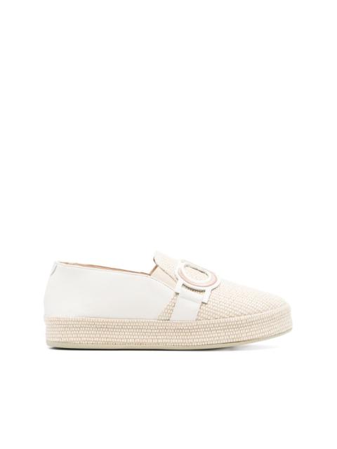 logo-aplliqué loafers