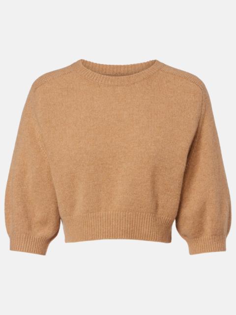 Lorelai cropped wool and cashmere sweater