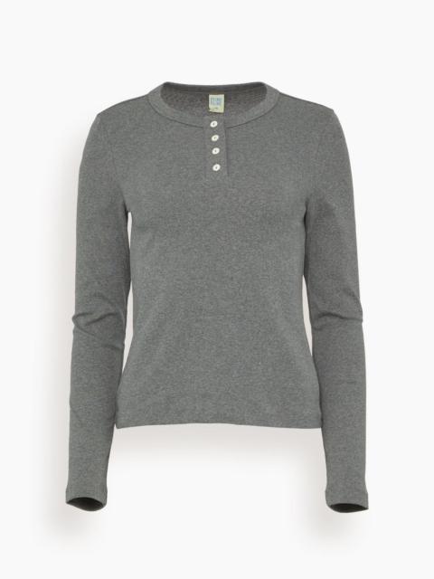 Jess Long Sleeve Top in Melee Grey