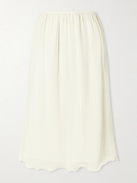 Solene Chiffon Midi Skirt
