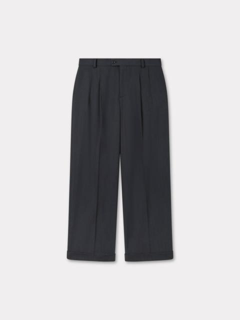 Tailored pants in viscose and virgin wool