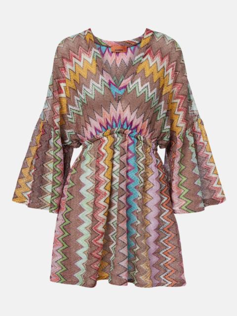 Zigzag lamé kaftan