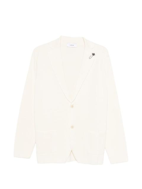 single-breasted knitted blazer