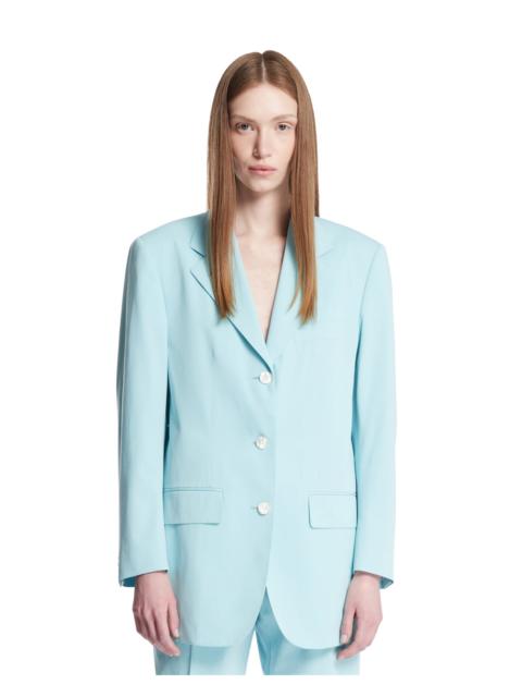 Blue Single-Breasted Blazer