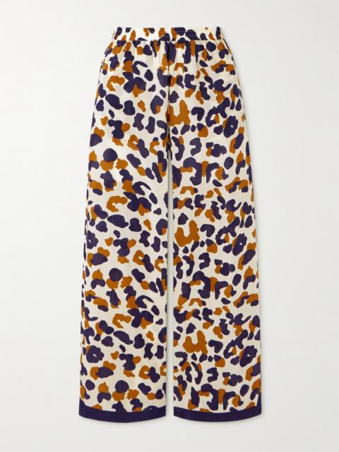 Capitaine Printed Cotton And Silk-blend Voile Wide-leg Pants
