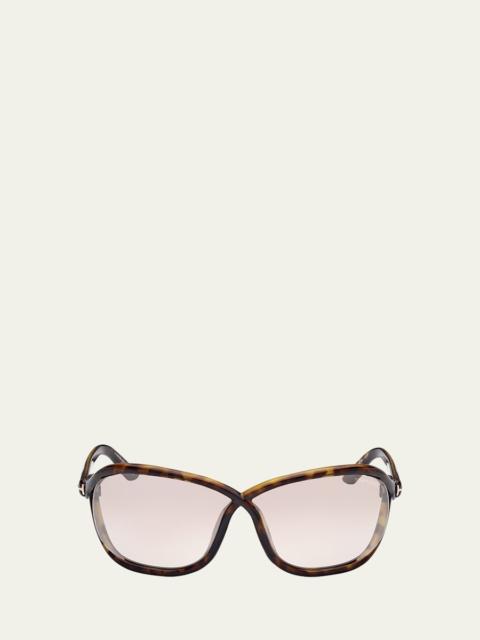 Fernanda Acetate Wrap Sunglasses