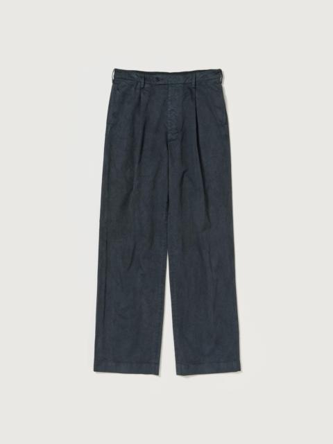 GARMENT-DYED FINX LIGHT CHINO ONE-TUCK WIDE PANTS