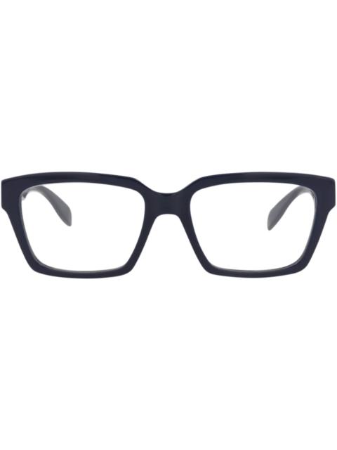Alexander McQueen Square-Frame Acetate Optical Frames Blue Blue Transparent (AM0332O-30011492-004)
