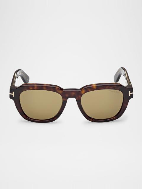 Men's Icon Collection Acetate Square Sunglasses