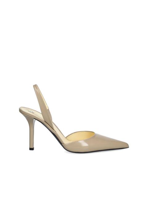 10mm slingback pointed-toe pumps