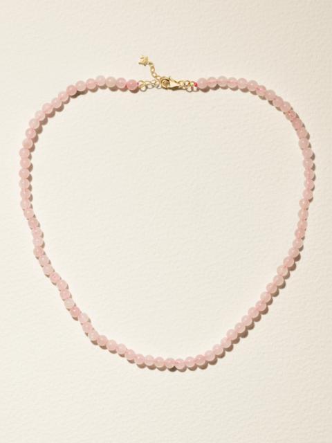 14-karat Gold Quartz Necklace