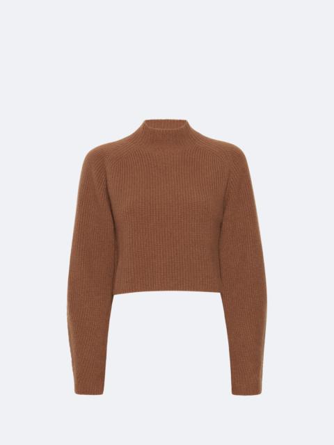 Cashmere Silk Cropped Raglan Sweater