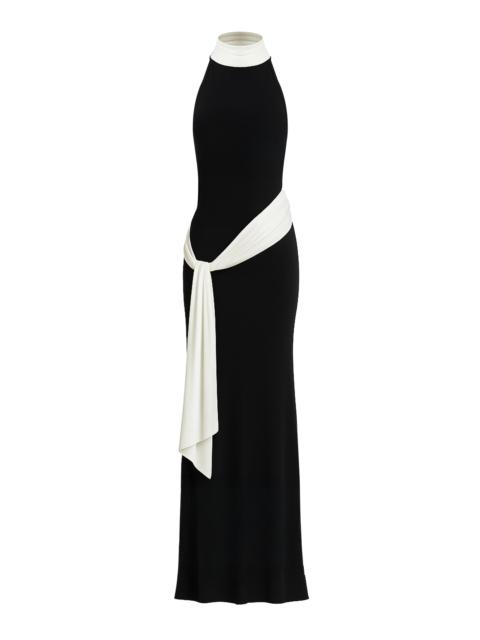 Leia Sash-Detailed Jersey Maxi Dress multi