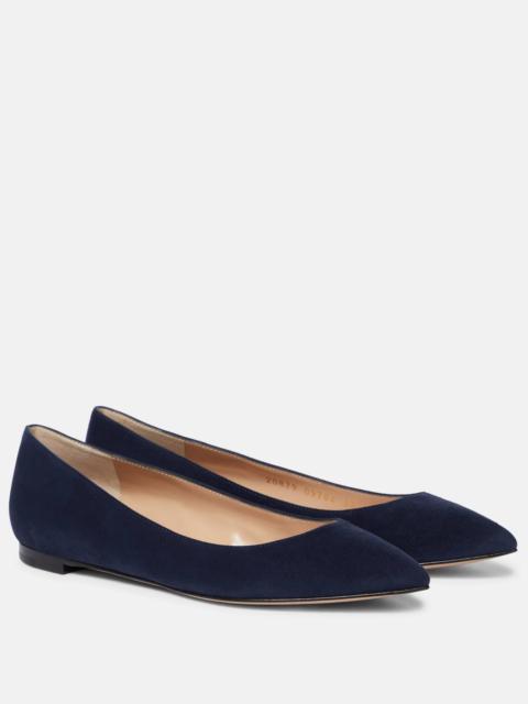 Suede ballet flats