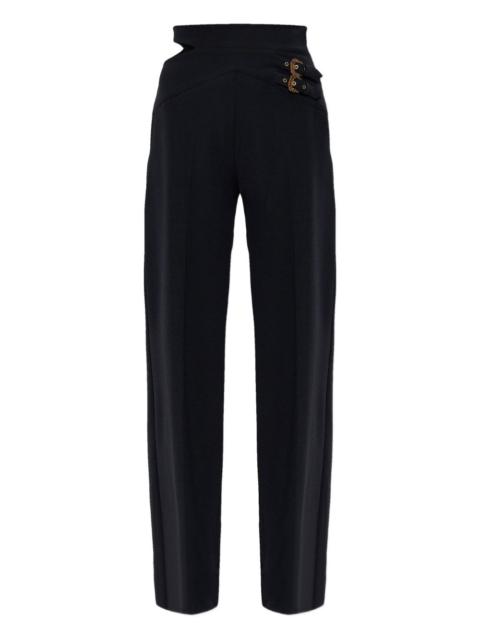 cut-out buckle-detail trousers