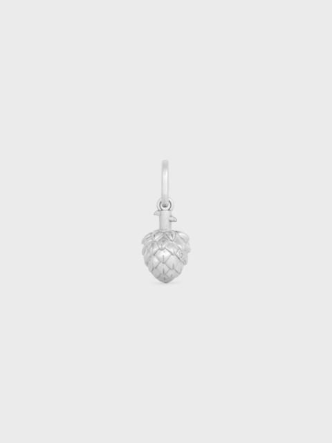 Celine Charms ARTICHOKE IN Brass with Rhodium Finish
