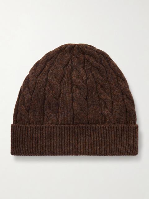 Cedar Cable-knit Cashmere Beanie