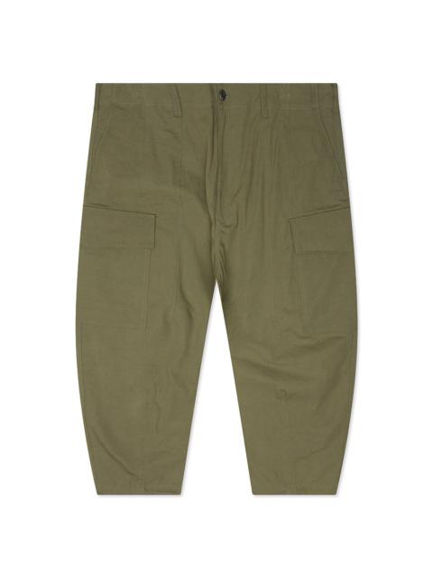 COMPACT COTTON CARGO PANTS - KHAKI