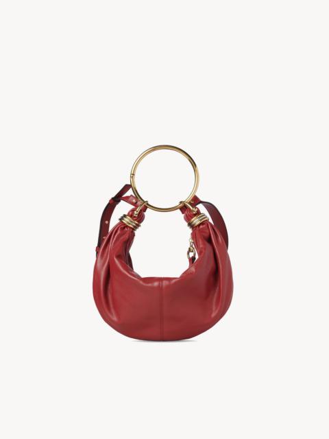 SMALL BRACELET HOBO BAG IN GRAINED LEATHER