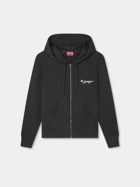 'KENZO Wild Tiger' zip up hoodie in cotton