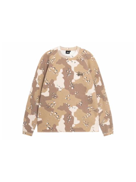 Stussy Raglan Thermal L/S Crew Desert Camo