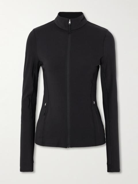 Cutout Stretch-jersey Jacket